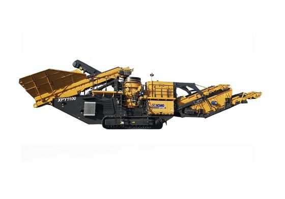 Yellow Mobile Cone Crusher XPY1000 Mobile Crushing And Screening