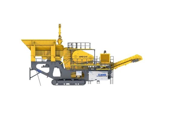 Shock Absorbing Mobile Jaw Crusher Station Rock Jaw Crushing Machine