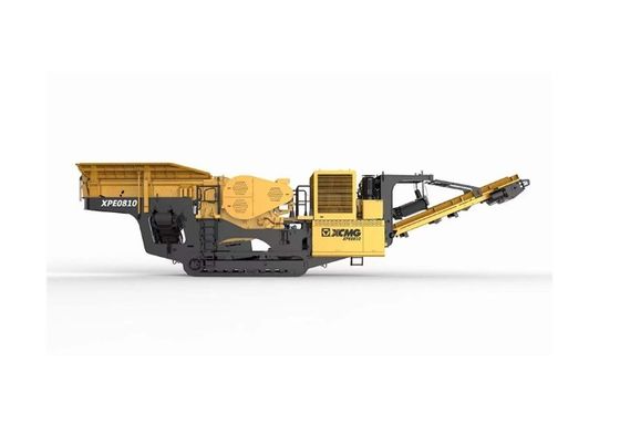 Shock Absorbing Mobile Jaw Crusher Station Rock Jaw Crushing Machine