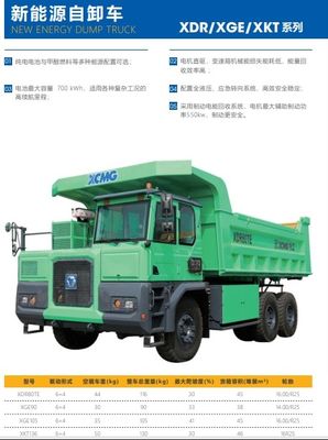 Green New Energy Dump Truck Construction Equipment Heavy Duty